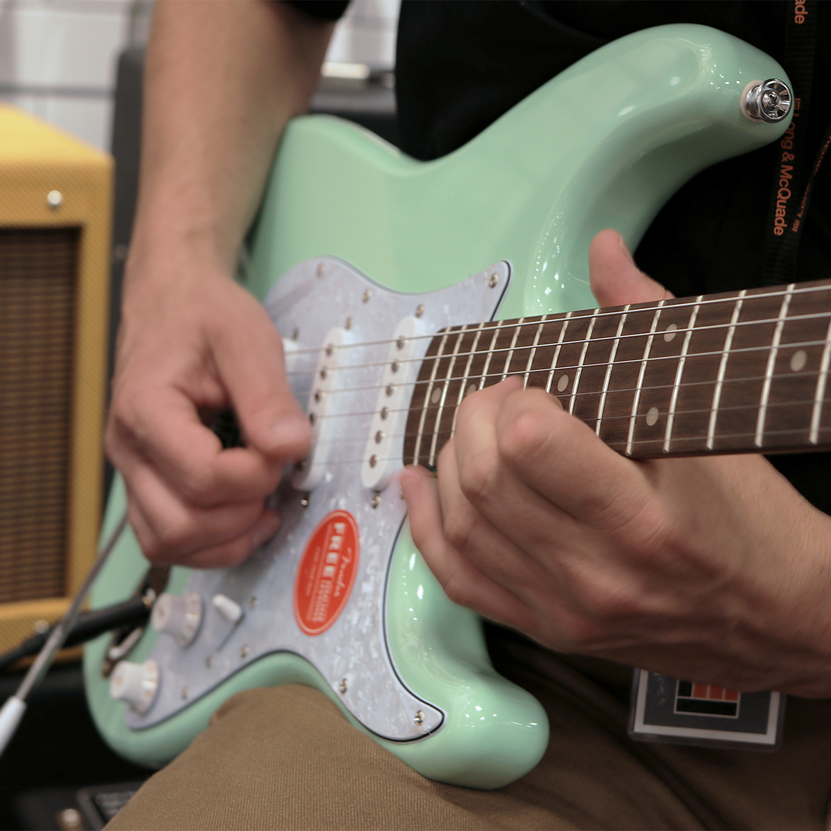 LongMcQuade's tweet photo. What's up? Surf's up! π
What's the coolest Squier finish you've seen? π
This Squier FSR Affinity Series Strat in Surf Green comes with a free cable during Monster Days. π
Learn More π https://t.co/Pc0WSNENZZ
#longandmcquade #monsterdays #squier #fender #strat https://t.co/bM37dfbBOP