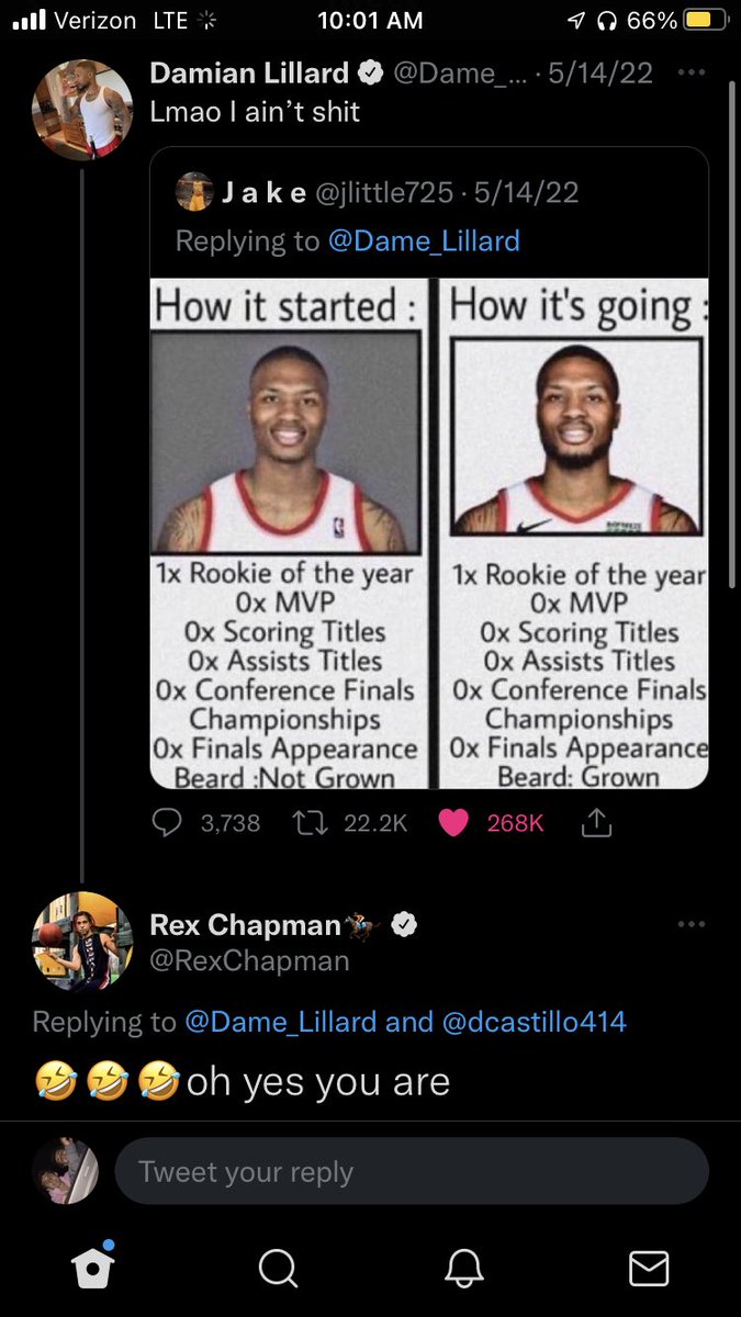 beaubrown44's tweet photo. Cancel Rex Chapman @BarstoolBigCat @PFTCommenter https://t.co/66x5KRVXYq