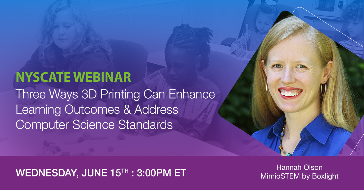 mimioSTEM's tweet image. Tomorrow, join our very own Hannah Olson as she shows #educators how to integrate #edtech while addressing #learningstandards. Register today! hubs.la/Q01dy1Fc0 

#NYSCATE #MimioSTEM #STEMeducation #compscied #NYeducation #teachingandlearning #Boxlight @boxlightinc