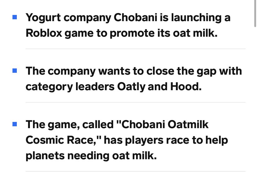 Chobani Enters the Metaverse with the Launch of Chobani™ Oatmilk Cosmic  Race on Roblox