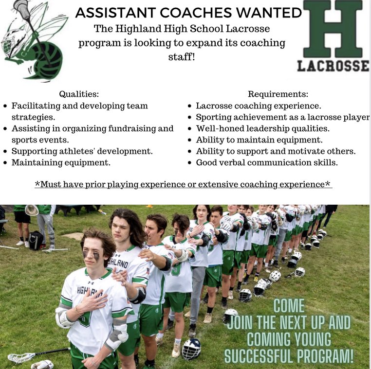 Looking for coaches!!!