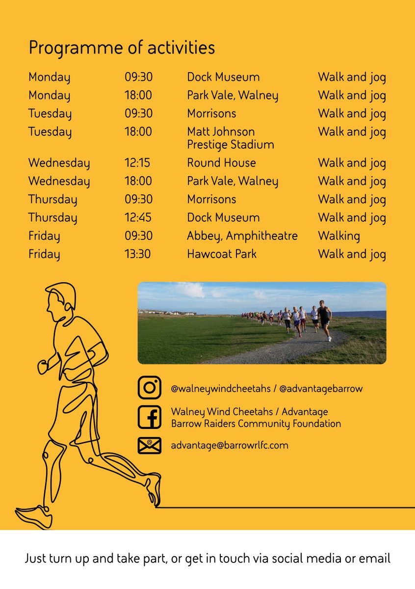 EBInBarrow's tweet photo. Perfect partnership @AdvantageBarrow &amp; @Walneywindcheet #FREE #Friendly #AllWelcome - #BePartOfIt https://t.co/rsyOE6QVmy