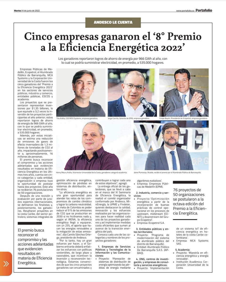 jaimepumarejo's tweet photo. Barranquilla despertó y retomó su rumbo! Hoy tenemos empresas públicas como @APBAQ_, @SomosTripleA, @SiembraBaq, y @miredips que generan bienestar y riqueza colectiva sostenible. https://t.co/uqwL43hFgM https://t.co/Sbb9iT0uVi