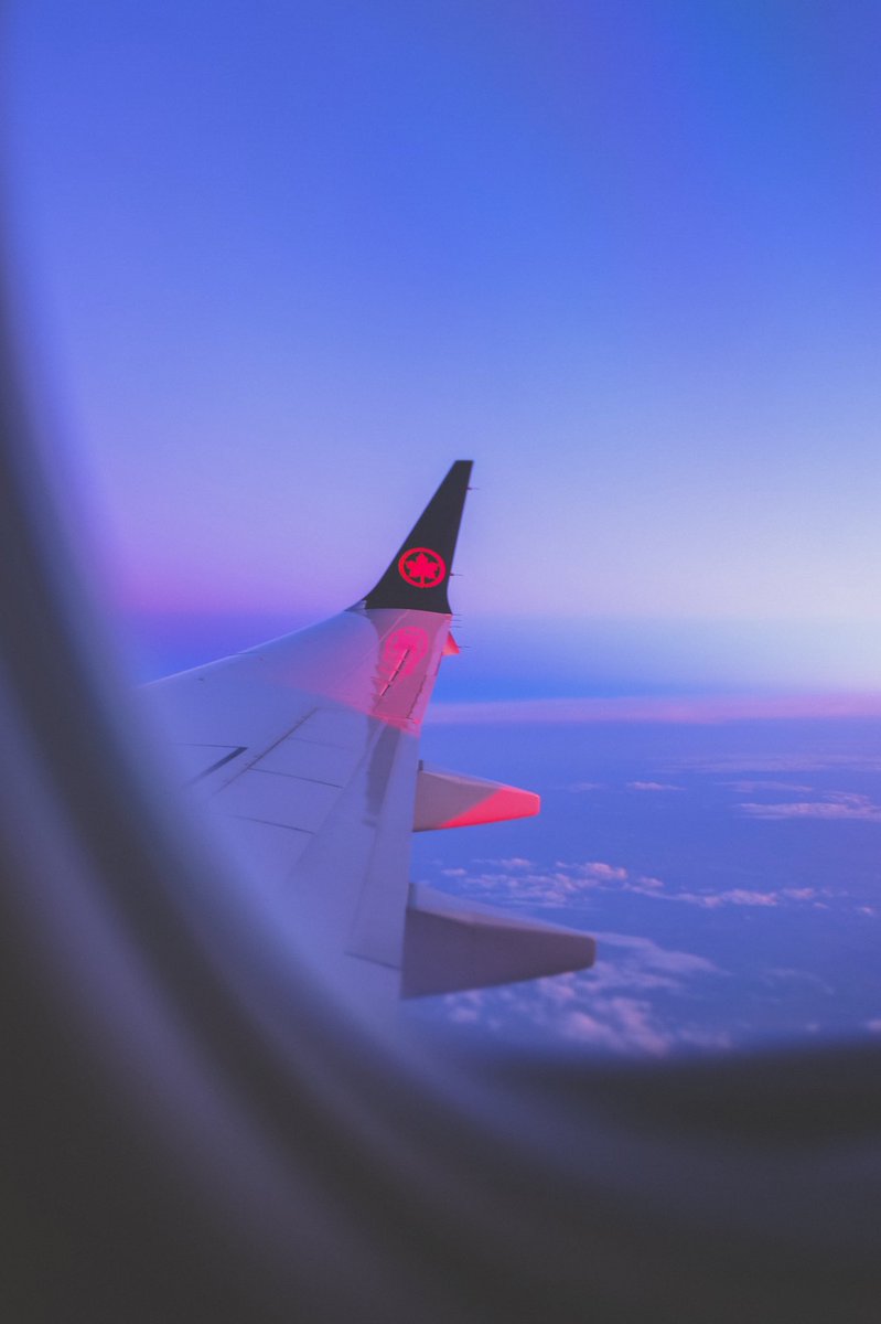 Sunset over the plane last week. @AirCanada #fujifilm #fujixt20