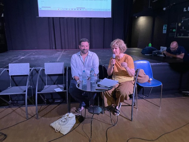 S_TRAD_E's tweet photo. Immagini dall'evento a cura di #StradeLab, @Associaz_ANITI e @AitiTweet durante @MarinaDiLibri: “Tradurre la letteratura di lingua tedesca in Italia” con @MarinaPugliano e Marco Federici Solari in collaborazione con il Goethe-Institut Palermo. https://t.co/LRiqllEy0B