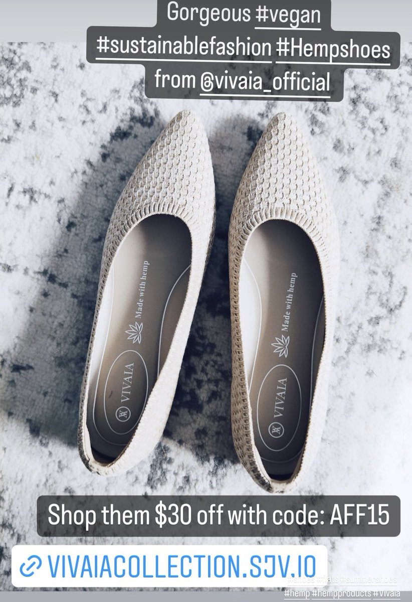 ladyboarder9669's tweet photo. RT! Get the First 100% #hempshoes from 
@vivaia_official
 - Sustainable, #ecofriendly #veganshoes! GET $30 OFF WITH CODE: AFF15 #Vegan #hempproducts #SUSTAINABLEFASHION #sustainableshoes #recycled #shoes #ladiesfashion #vcycle #vivaia #vpurpose #vuse AD https://t.co/NjofMdxver https://t.co/TqjcOXsimg