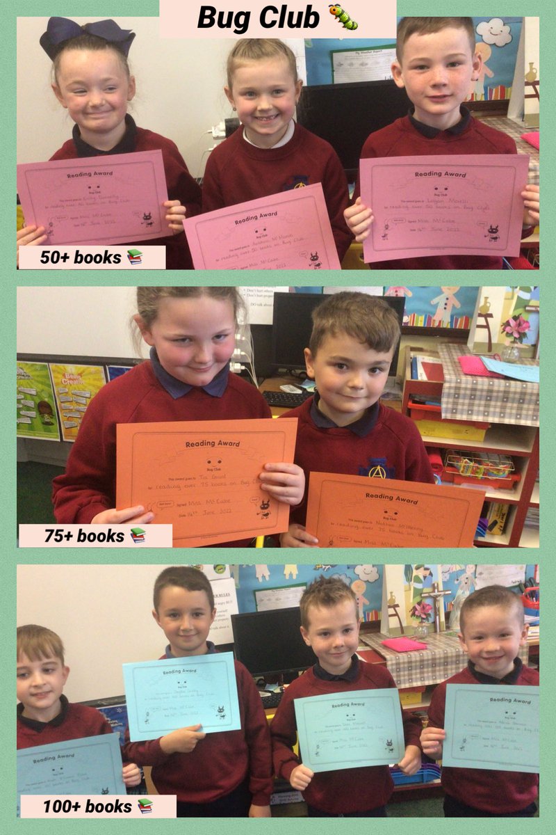 StOPPSBelfast's tweet photo. Congratulations Year 3 🎉📚 @PearsonPrimary #bugclub https://t.co/Gx1niJ0GMZ