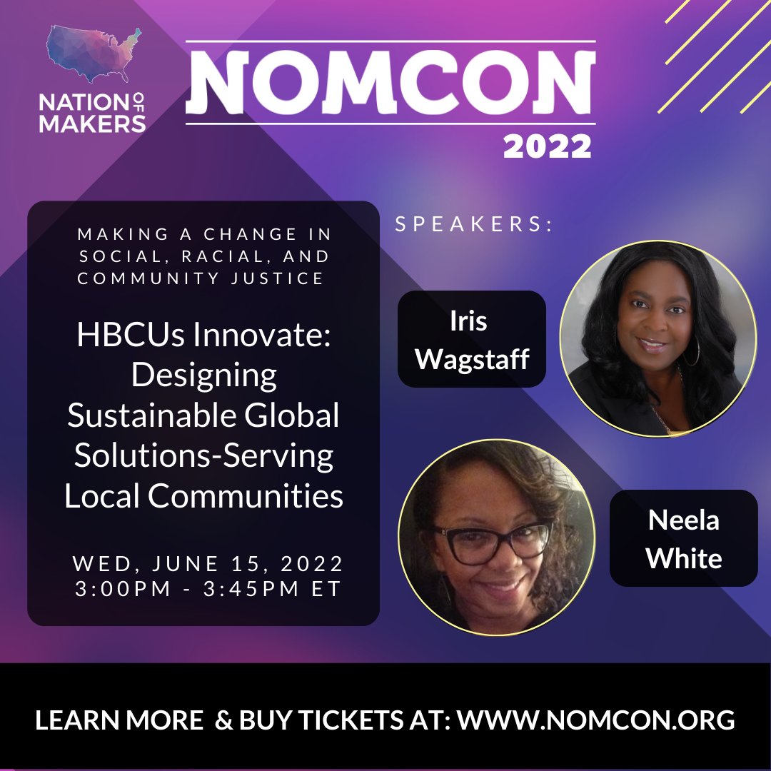 NationOfMakers's tweet photo. We're getting geared up for Wk 3 of #NOMCON22, starting Wed 6/15. This week's exciting theme focuses on how #makers &amp; maker orgs are &amp; can make a difference in social, racial &amp; community justice, through thoughtful &amp; intentional leadership. Learn more at: https://t.co/JBTs9UQbF3 https://t.co/UKgyBkHFXN