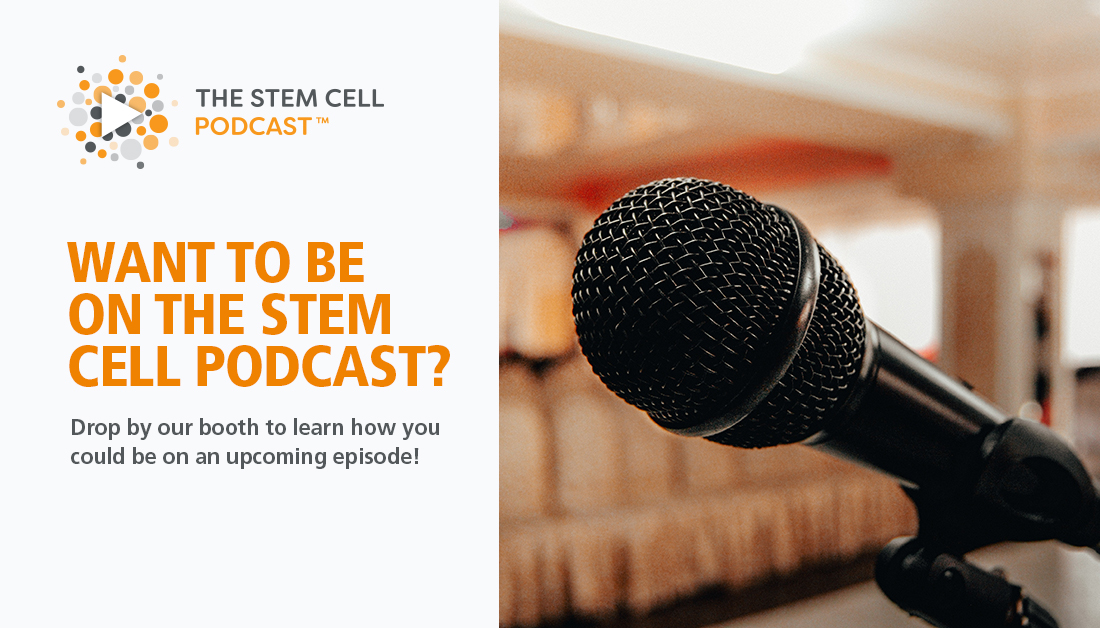 stemcellpodcast's tweet photo. Want to join us for a special #ISSCR2022 episode?
ποΈ Stop by the #StemCellPodcast booth starting tomorrow to sign up for a recording session and share your thoughts on the meeting! https://t.co/Nec5hWK9aq