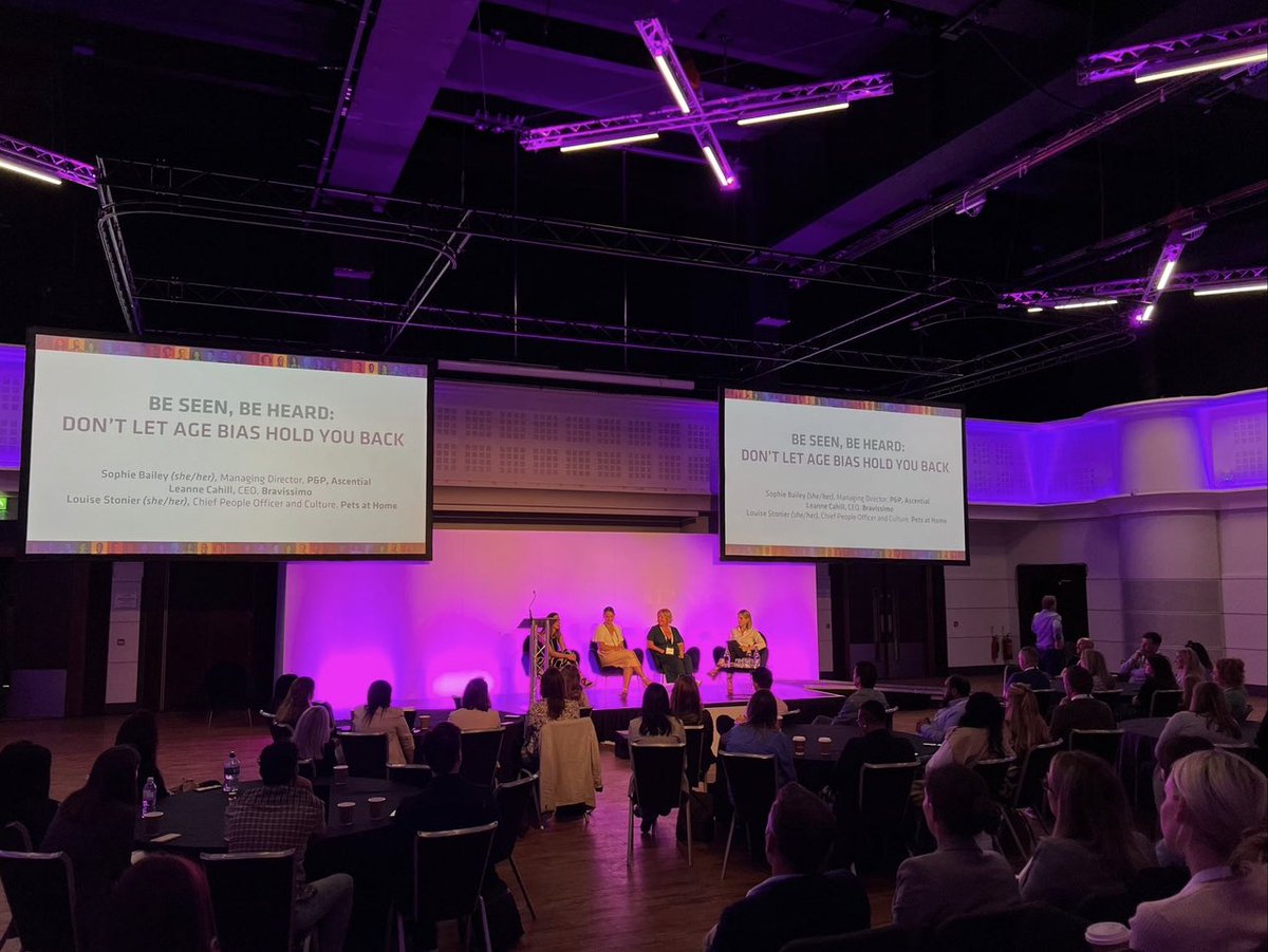 RetailWeek's tweet photo. Leanne Cahill, CEO @lovebravissimo, Louise Stonier, Chief People Officer and Culture @PetsatHome and Sophie Bailey, Managing Director, P&amp;P @Ascential_ explore how to tackle the confidence drain that can be felt acutely when working with those more experienced. 

#RWBeInspired https://t.co/lOZw2LTkHV
