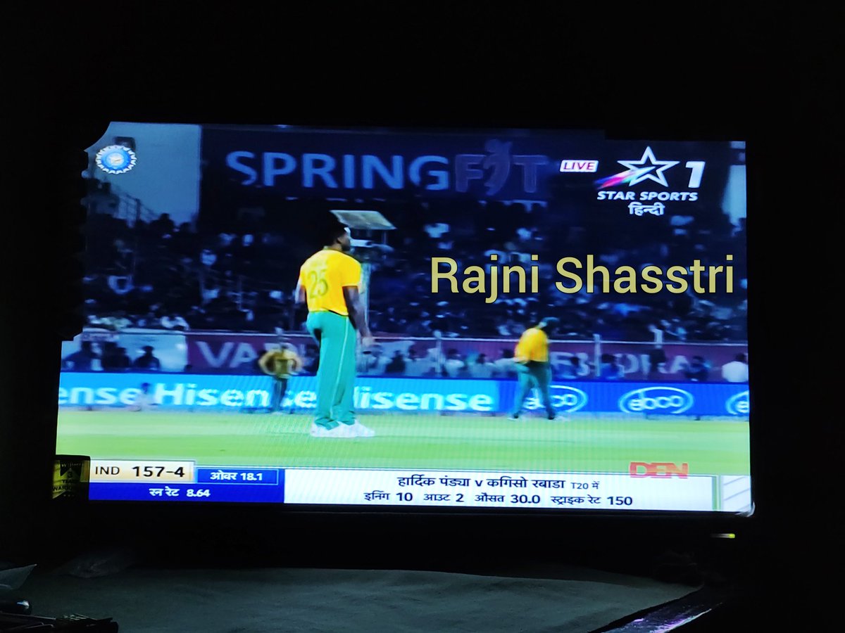 secret_rajni's tweet photo. #SpotHisense #Hisense
Dear @Hisense_IND
Here i spotted " HISENSE " during today's #IndiavsSouthAfrica Match.
❤️❤️
Took photos from live match 🏏🏏🏏🏏🏏🏏 #WinHisense #WinAC
Biggest wish to win ❤️
Join
@Cool_rishi02 
@k50devi 
@imAjayKewat https://t.co/btU7yT3b6G