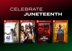 Juneteenth reminds us all of injustices and outrages seen in our country. Recognizing Juneteenth, AMC honors Black voices in cinema with four films that spotlight Black actors, filmmakers and stories. On the big screen at AMC as $5 Fan Faves. 6/17-6/22. amctheatres.com/fan-faves