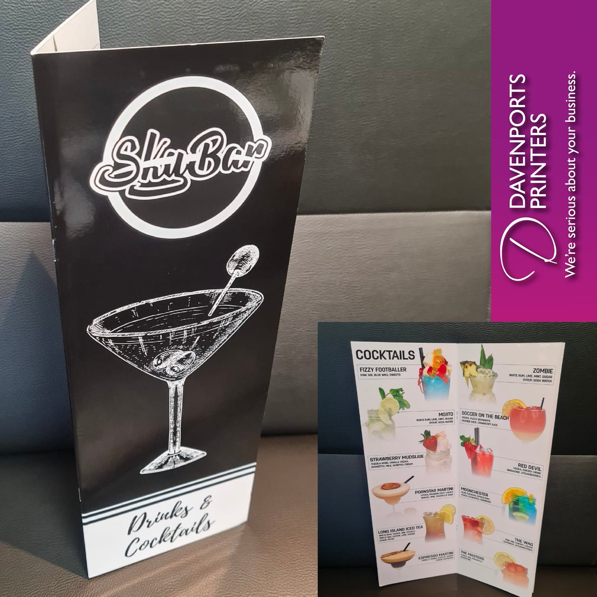 UKBranding's tweet photo. Bespoke 8pp 400gsm Waterproof Drinks Menus for SkyBar Bury!
Do you need a bespoke product? Get in touch today!

#Menu #Bury #Print #Design #Bespoke https://t.co/qIK0aKy2s0