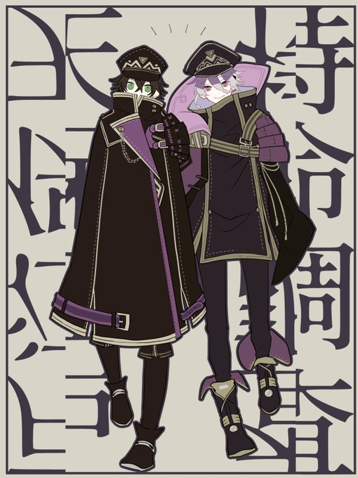 「black cloak purple eyes」 illustration images(Latest)