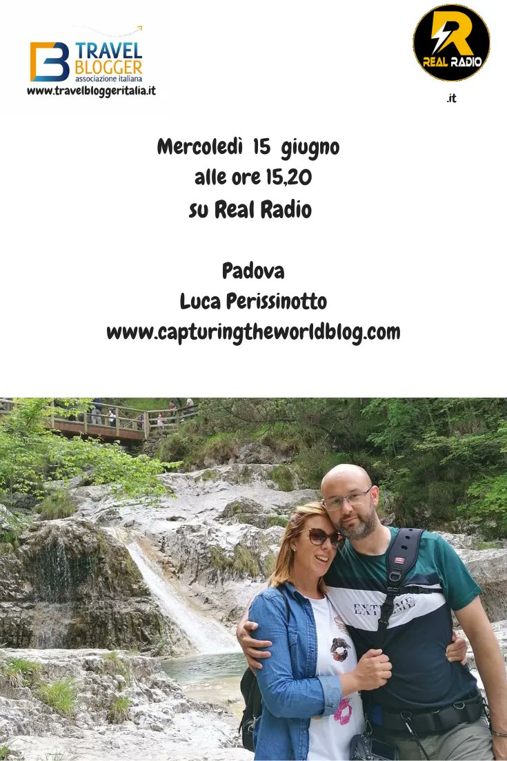 travelbloggerit's tweet photo. Mercoledi 15/6 alle 15:20 collegatevi su #RealRadio, Luca Perissinotto del travel blog #CapturingTheWorld @LucaPery ci darà qualche dritta su #Padova in #Veneto. Cuffie in testa e buon ascolto di #AITBonair https://t.co/OMHZTGByCb