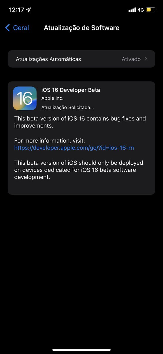 pieight's tweet image. E lá vou eu #iOS16beta1 #iOS16