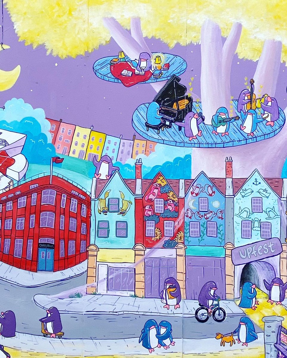 We’re absolutely loving how our likeness has been captured in <a href="/penguingirl_art/">MaryAnn Loo</a>’s cute and colourful #Upfest2022 mural ❤️.

Swipe to see a zoomed out shot, and be sure to hunt down the piece when you’re next on North Street - the level of detail is mind boggling!