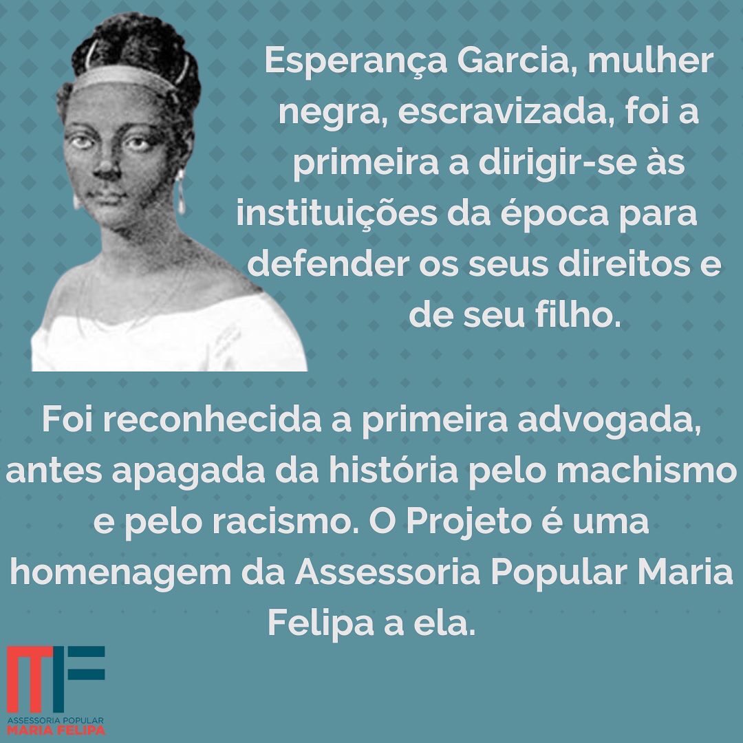 APMariaFelipa's tweet image. Um pouco mais sobre nossa campanha Esperança Garcia.
Link para Evoé:

evoe.cc/recompensas/es…