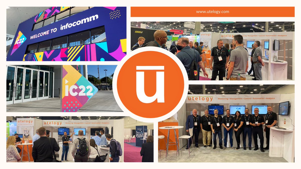 utelogy's tweet photo. We wanted to extend a thank you to everybody who has made our 2022 ISE Barcelona and InfoComm Las Vegas shows so phenomenal. It was wonderful getting to spend some long overdue time face to face, meeting new people, and having fun together! https://t.co/kJW1xtK8JQ