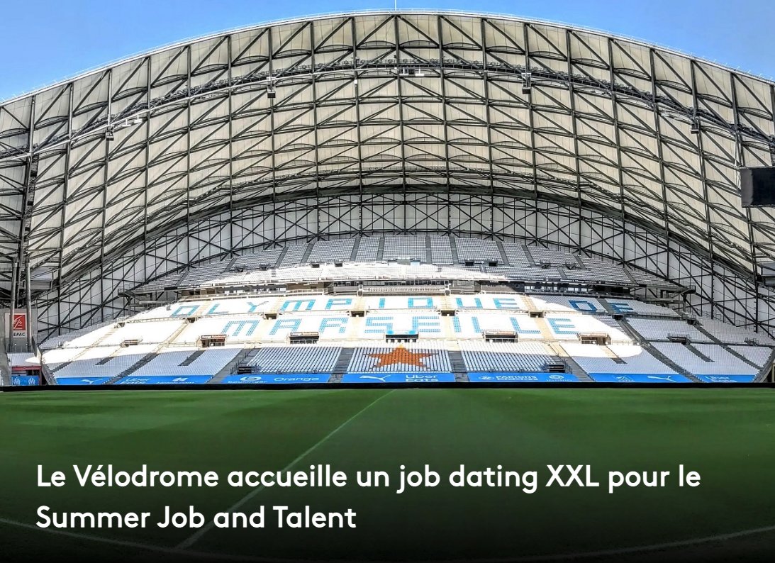 🎶 Le Vélodrome accueille le Summer Job and Talent ce 24 juin. Un rendez-vous festif, mixant job dating et musique, où Enedis viendra proposer plus de 100 offres d’emploi dans le domaine de la transition écologique.

Les infos ⤵
madeinmarseille.net/115710-enedis-…