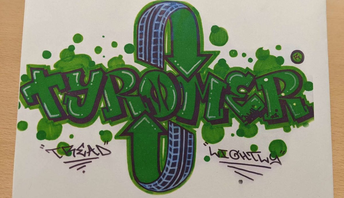 We love this artwork by the significant other of one of the Tyromer team members: 

Tread lightly! 

#tyres #tires #sustainability #CircularEconomy #rubber #devulcanization 