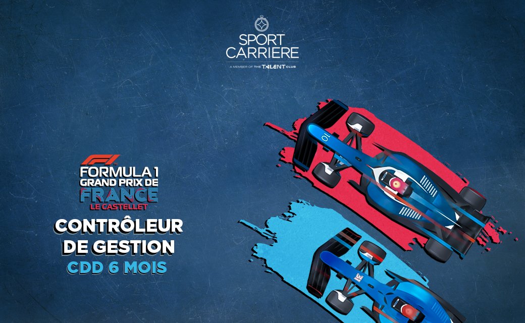 🆕 SPORTCARRIERE accompagne le GIP <a href="/GPFranceF1/">Grand Prix de France F1</a> dans le recrutement d'un(e) Contrôleur(euse) de Gestion en #CDD de 6 mois.

📍 Paris (75)
🗓 ASAP
➡️ bit.ly/3xMUUhQ

#sportRH #f1 #finance #FrenchGP