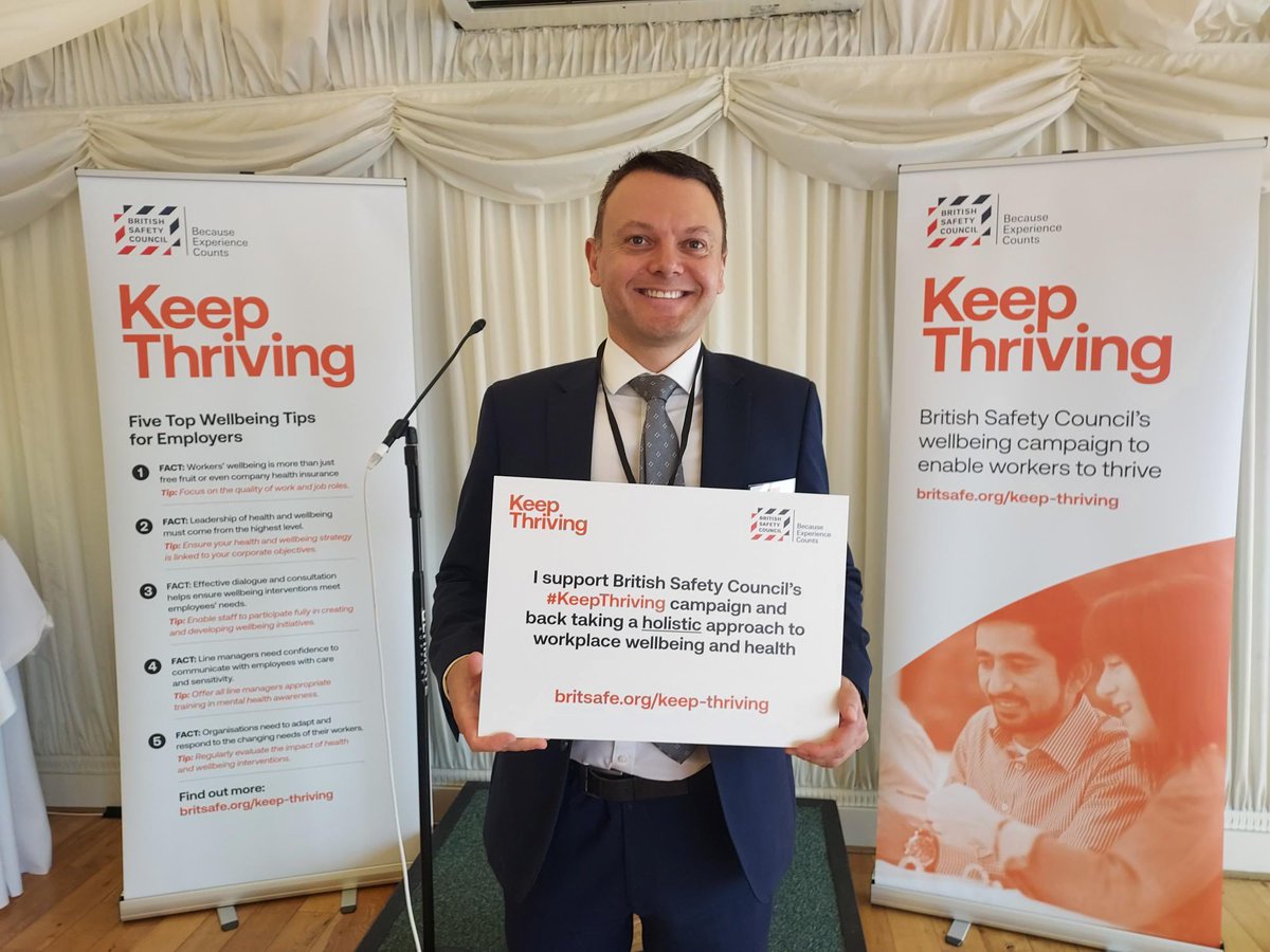 BritSafe's tweet photo. Great support from our Chairman @McgettrickPeter today at our #KeepThriving Parliamentary Reception for MPs and peers for better #WellbeingatWork https://t.co/B5z3hrhSGG