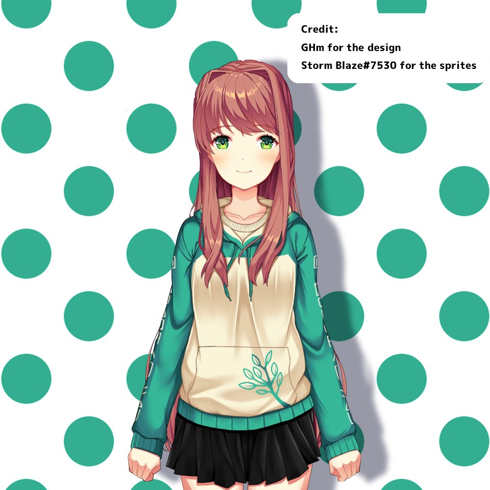 Monika like a demon [Clothes] [Spritepack] [Contributing] · Issue