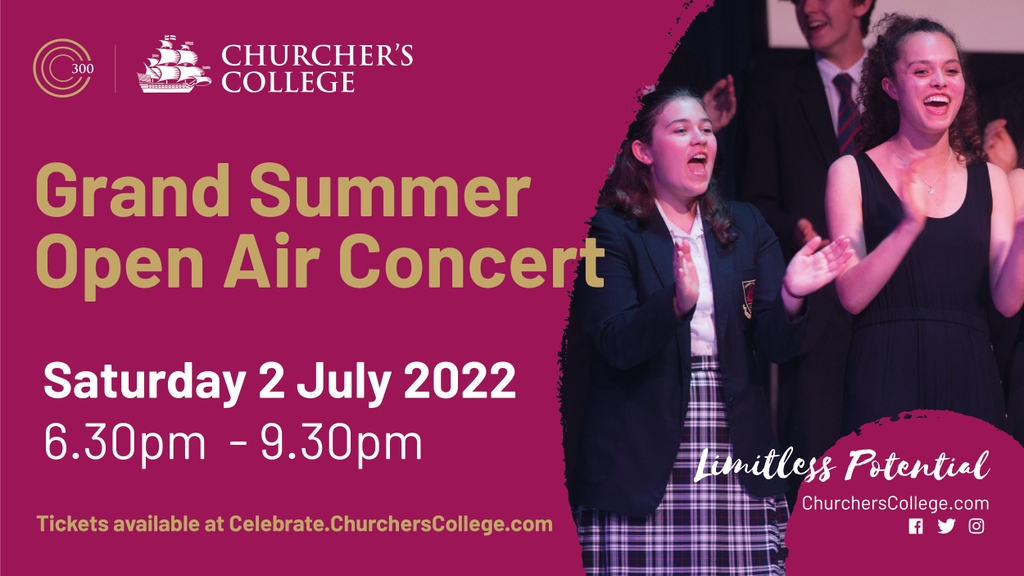 With huge orchestras, an army of local singers, fireworks, blankets and hopefully a balmy summer’s evening, our Grand Summer Concert will be the perfect event to invite family and friends to. 
Tickets available from: bit.ly/3aK1fBn.
#Churchers300 #PlatinumJubilee