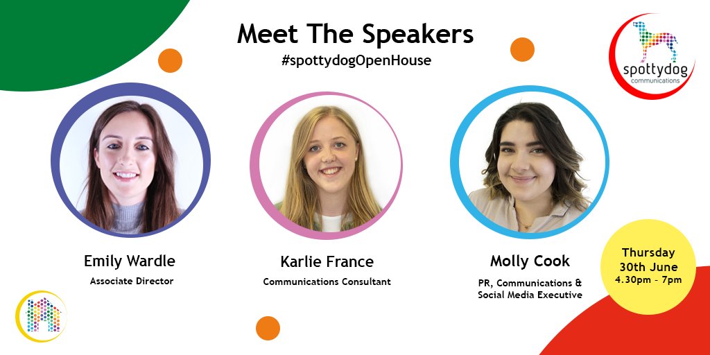 spottydogcomms's tweet photo. 📣 MEET THE SPEAKERS 📣

Join us on 30th June for our first face-to-face Open House of the year. We'll be opening the curtains to give you a sneak peek into the PR industry and working life at spottydog HQ.

Find out more here: https://t.co/5O1YYFvuRX https://t.co/Buu8aU0FKy