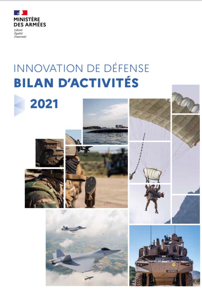 Agence_ID's tweet photo. 👉Le voici ! Retrouvez le bilan d'activités de l'innovation de défense 2021 https://t.co/vOhO2RgdyQ

Accélération, coopération, partenariats, ruptures scientifiques et technologiques: l’#innovation de #défense entre dans une dynamique nouvelle au profit des opérationnels. https://t.co/N1eMjtG4Q0