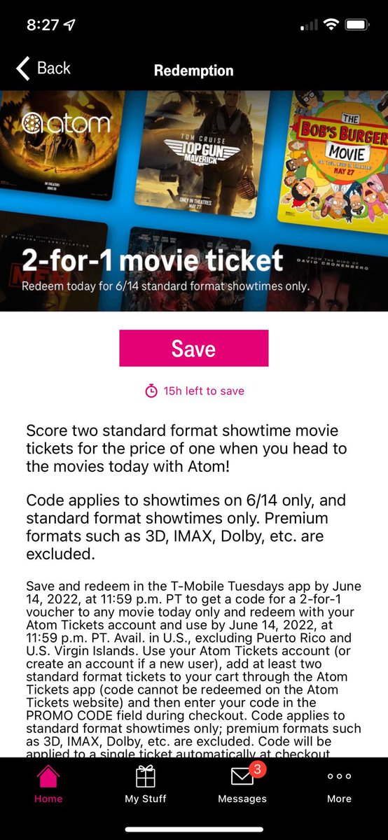 PrimeMediaUS's tweet photo. Are you @TMobile customer? Then use T-Mobile Tuesday app to get BOGO offer. Applicable is participating theaters &amp; for #AnteSundaraniki &amp; #VikramInAction #Vikram https://t.co/2H2Rf0e22V