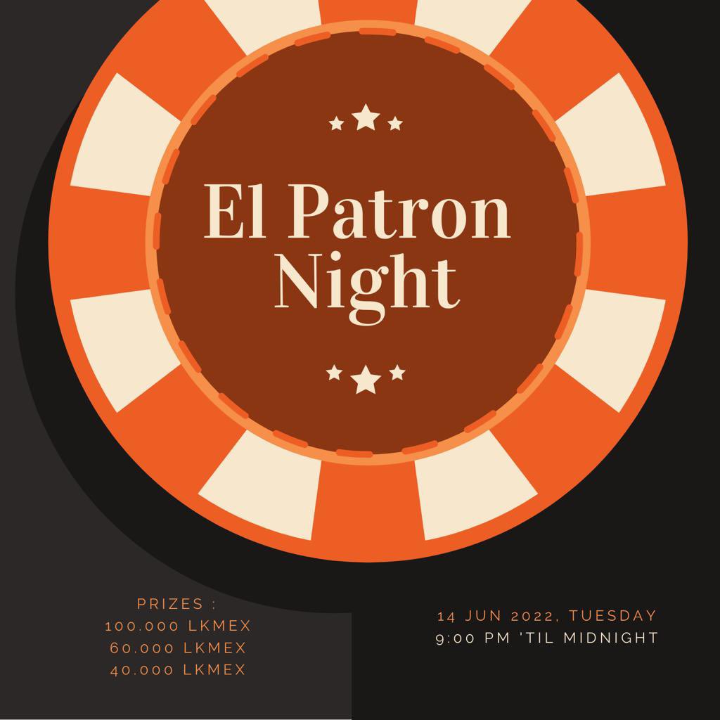 ElPatronDelNft's tweet photo. You have 5h to register for  the MaiarElves Poker Tournament ♣️
Start 21:00 EET

https://t.co/a4zUyLIqLT…

Everyone can join ✌🏻

Prizes :
🥇 100.000 LKMEX
🥈 60.000 LKMEX
🥉 40.000 LKMEX

Good luck 🔥

#pokeronline #NFT  #EGLD #Maiar 
#poker #Elrond #ElrondGiveaway #Giveaways https://t.co/cSEucMr1UY
