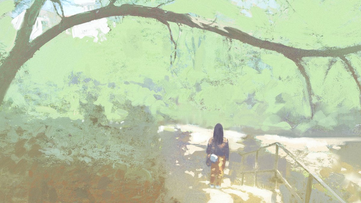 LucCourtois1's tweet photo. Repost of summertime paintings because it's almost this time of the year 🌞 https://t.co/Iv9UtuwRts