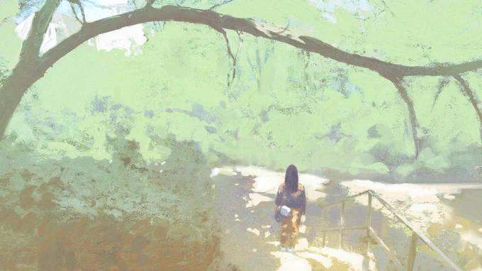 Repost of summertime paintings because it's almost this time of the year 🌞 