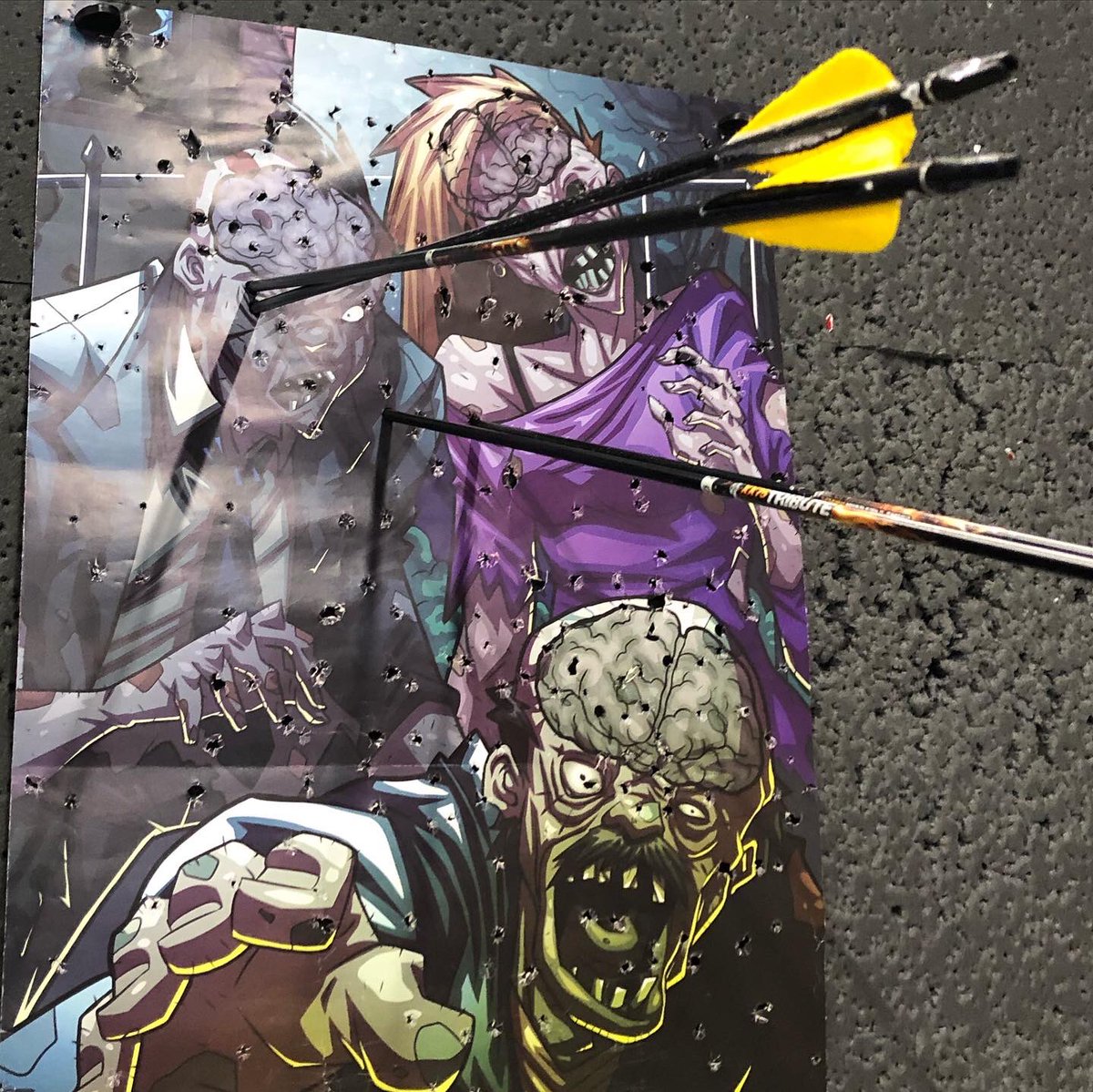 Had another great session with Aoife at <a href="/archeryfit/">Archery Fit</a> today. This time preparing for the zombie apocalypse 🧟‍♀️

(And more importantly: Learning to drop my wrist, and not my bow arm!!)

#BePrepared 🏹