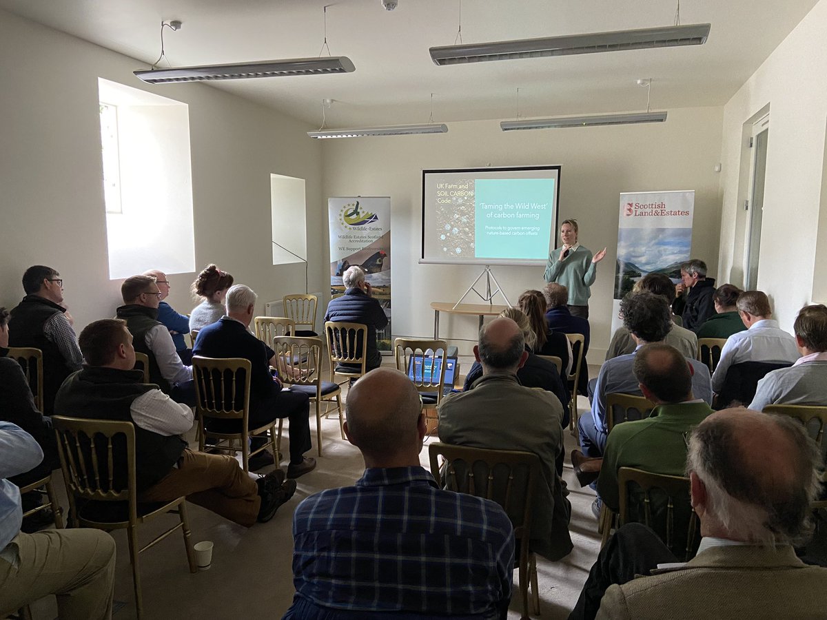 ClareSturla's tweet photo. Brilliant soil carbon demonstration and discussion delivered by @SRUC, @ConsultingSAC, @agrecalc &amp; #AgriCarbon, helping @ScotLandEstates members get clarity on carbon measurement. Many thanks @FBR_Seed for sponsoring and @HopetounHouse for hosting us 🌱🌾@WildlifeEstates https://t.co/6cTcDeFqru