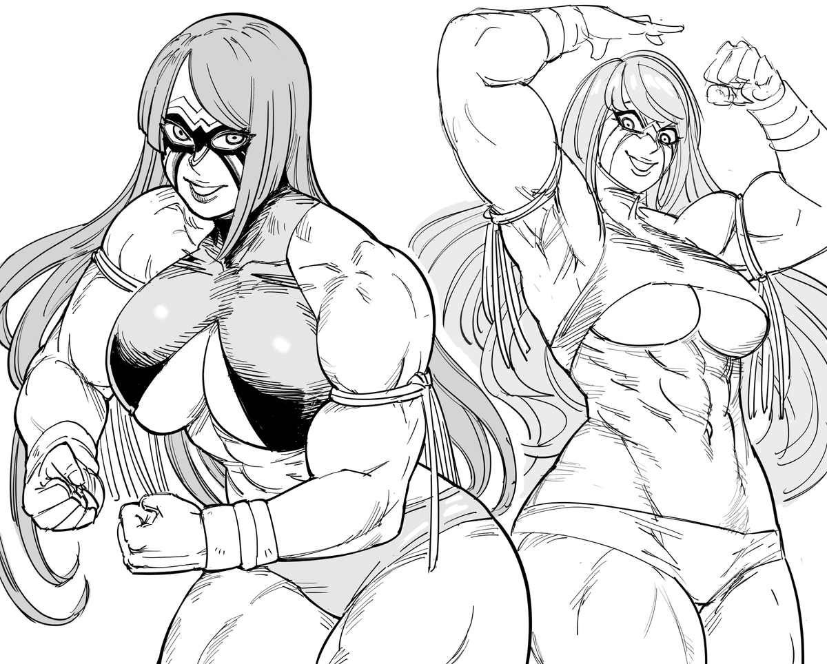 Patreon request for Fuma Kotaro of the Tenkaichi manga as the Ultimate Warrior, because they are both roided out.
I don't know how much interest there is in this concept but the patron requested it enough months in a row I felt  obliged to do it. 