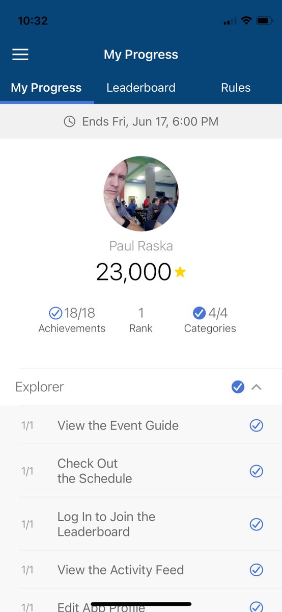 Mr_Raska's tweet photo. There is a game in the app for the theatre teacher convention you say…? Game on I say! #winning #done #txtea https://t.co/YfgVbB1Bq7