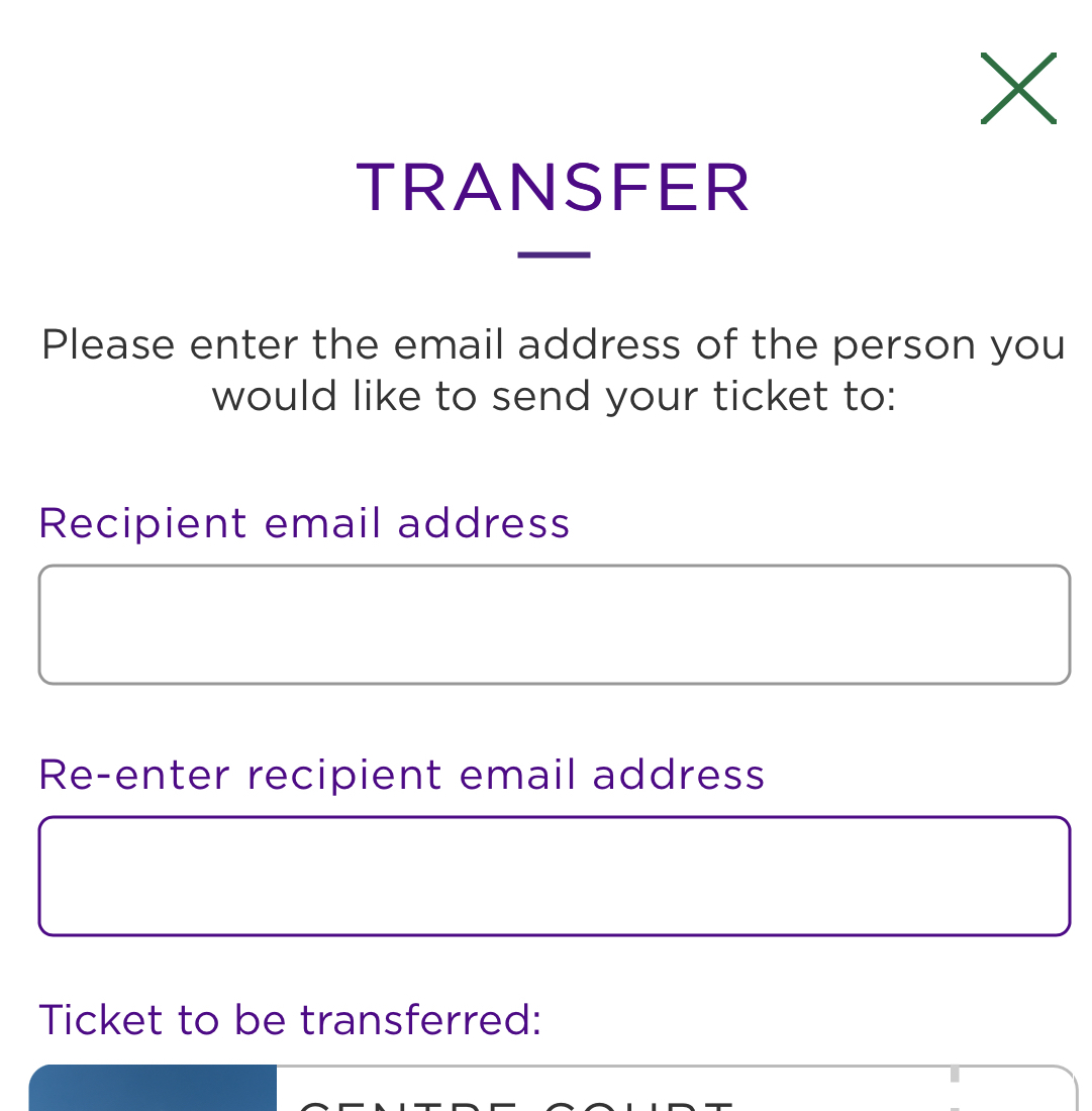 olivzz's tweet photo. @Wimbledon Official app has option to transfer tickets. Website T&amp;Cs say tickets are STRICTLY NON-TRANSFERABLE. Want to give tickets to my parents - which is true?? https://t.co/q5B7eSDeXV https://t.co/XYnrnfhqBS