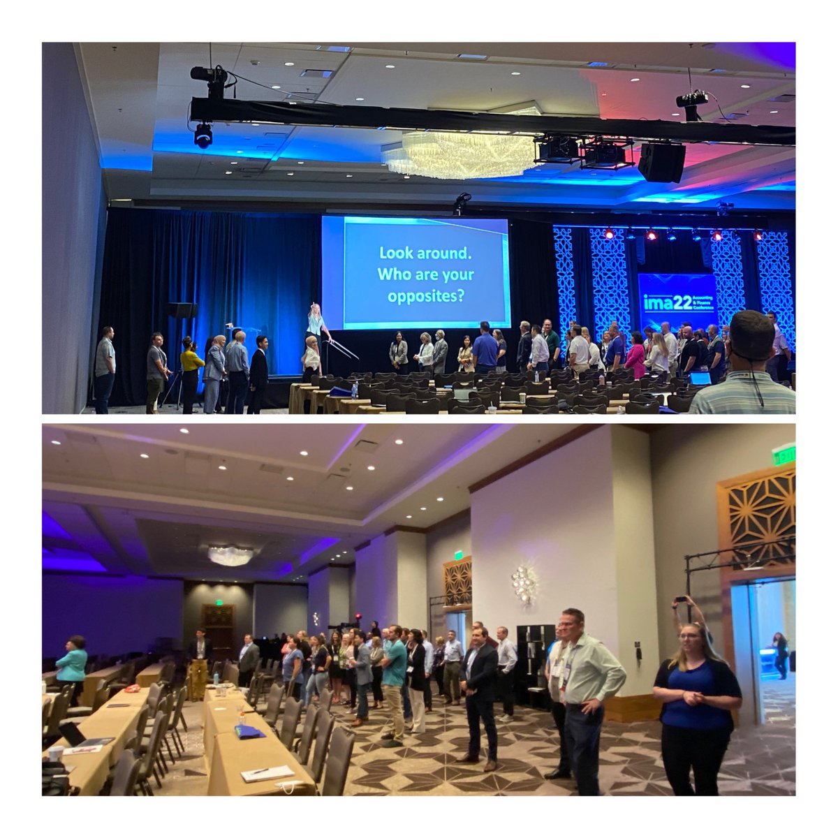 SRichtermeyer's tweet photo. Thanks @KristieStocker for delivering a fantastic interactive session on #teambuilding &amp; #communication at #IMA22 @IMA_News https://t.co/ZvEbxlSsiR
