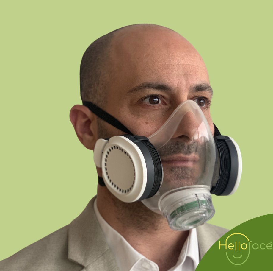 thehelloface's tweet photo. The Helloface P3 Half Mask Respirator has the highest level of filtration on the market, complete with an exclusive exhalation valve. 

To express your interest, sign up to our mailing list: https://t.co/bzZMSDU3Ul 

#P3Mask #FaceMask #Protection #Communication #TransparentMask https://t.co/Q8DA15F6YF
