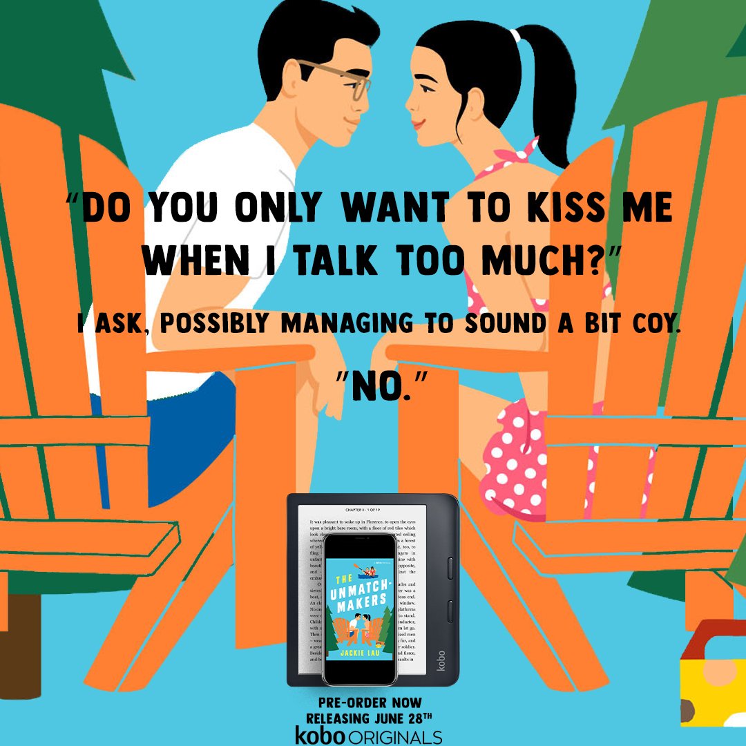 Nathathida9's tweet image. The Unmatchmakers by @JackieLauBooks is releasing June 28, 2022!
 
Pre-order your copy today!    
Ebook: bit.ly/3M6GJsA
Audiobook: bit.ly/3zbAjEQ

#asianromcom #theunmatchmakers #jackielau #summervacation #Forbiddenlove @kobobooks @valentine_pr_