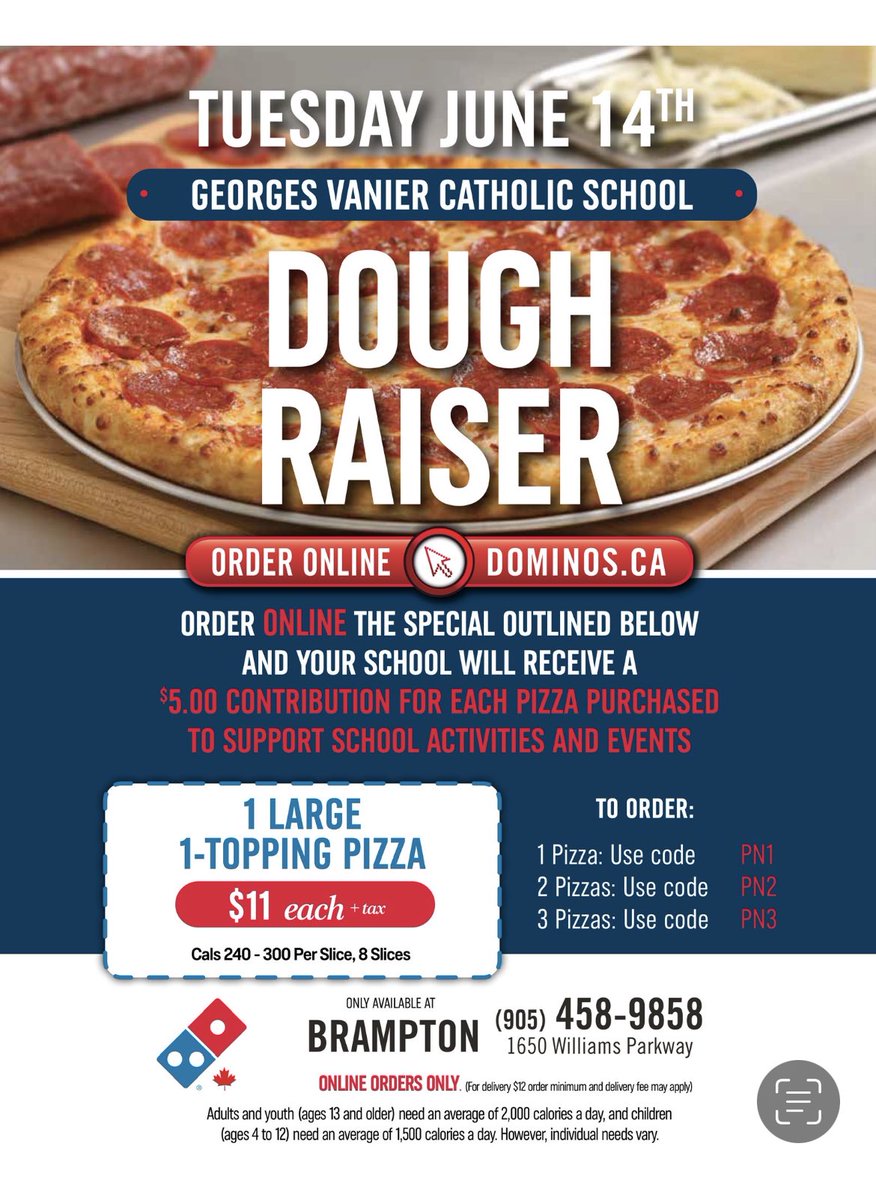 It’s our last Domino’s Pizza Dough Raiser of the year!  Thank you to our council for organizing this fundraiser.