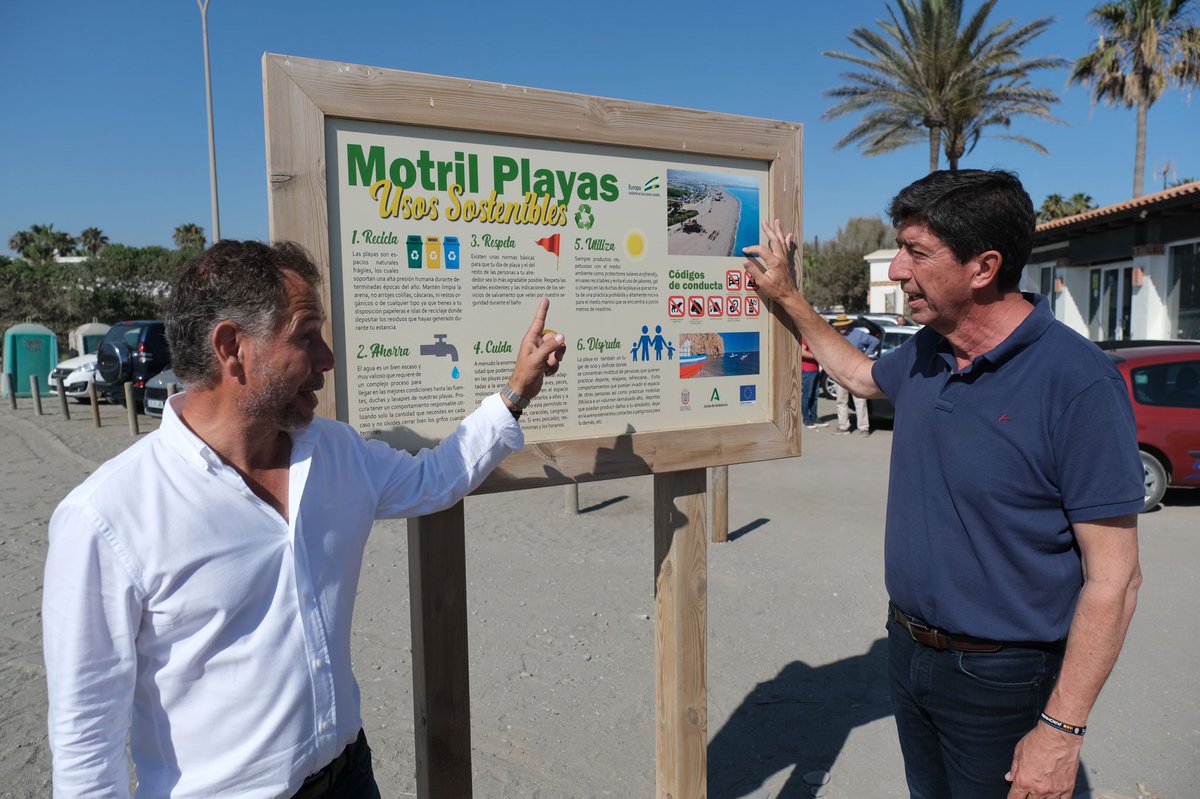CsMotril's tweet photo. ℹ️JUAN MARIN EN MOTRIL 
🔸El vicepresidente de la Junta, 
nos visitó el pasado jueves, para conocer, los proyectos ejecutados en la Senda Litoral, así como el proyecto del Puerto Deportivo de Playa Granada ➕
🔸Plan de Sostenibilidad Turística. 
🔸Espigones y la presa de Rules https://t.co/OVIJnQU3RW