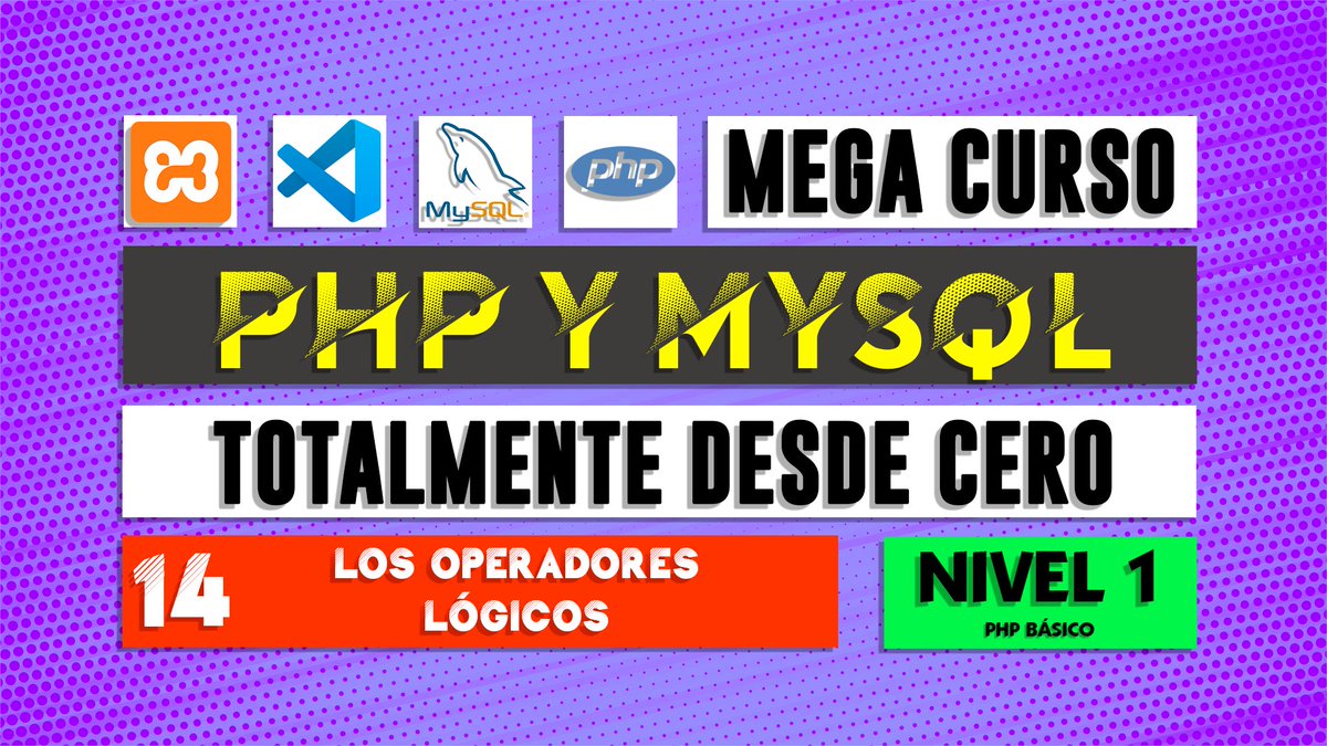 pc_mast3r's tweet image. Los operadores lógicos - Curso de PHP y MySQL - Capítulo 14 youtu.be/TLy3rxc5xuw a través de @YouTube #php #programacionfacil #pcmaster #web #codigo #programacion