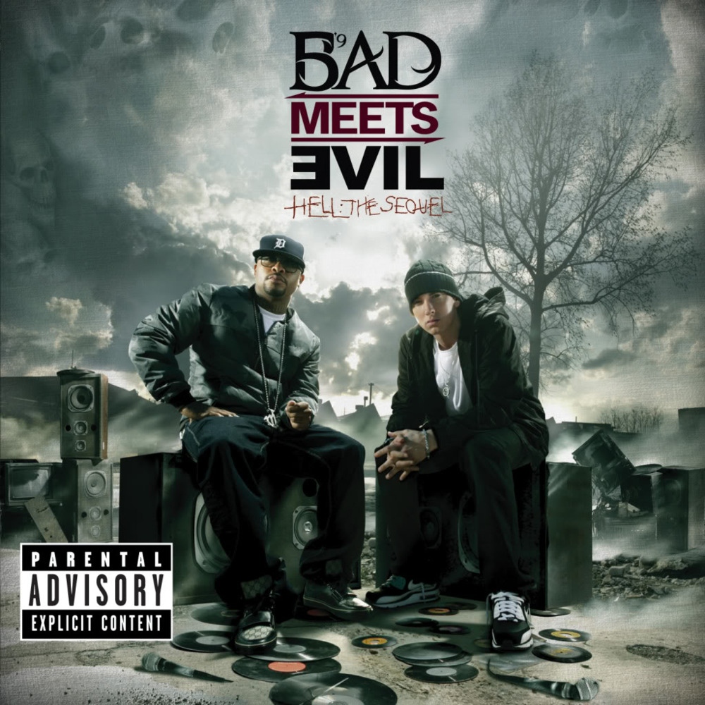 Questionshiphop's tweet image. Cheers to this day in 2011 for a sweet sweet double dose of super-collabs:

#RandomAxe's (@black_milk, @seanprice, &amp;amp; @guiltysimpson) marvelous debut "Random Axe"

#BadMeetsEvil's (@eminem &amp;amp; @royceda59) intense EP "Hell: The Sequel"

Which hit your eardrums first? 👂🥁