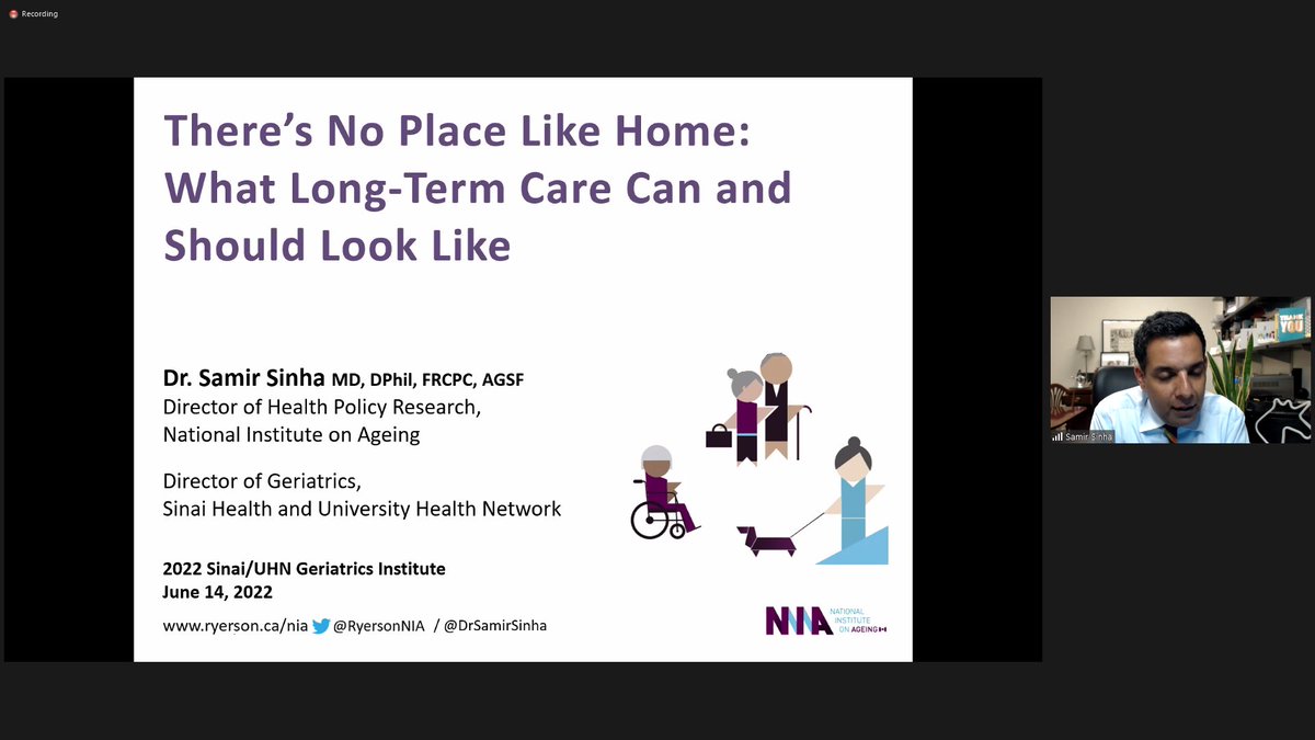 SinaiGeriatrics's tweet photo. The “There’s No Place Like Home: What Long Term Care Can and Should Look Like” session with Director of Geriatrics at @SinaiHealth/@UHN, @DrSamirSinha, is about to begin! https://t.co/YX0JoCpioj