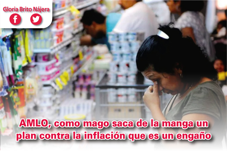 GloriaBritoN's tweet photo. Buen día los invito a leer mi  más reciente artículo: AMLO, como mago saca de la manga un plan contra la inflación que es un engaño

#CDMX #México 

https://t.co/B2DBa5QcTk https://t.co/jImkWZvWzR