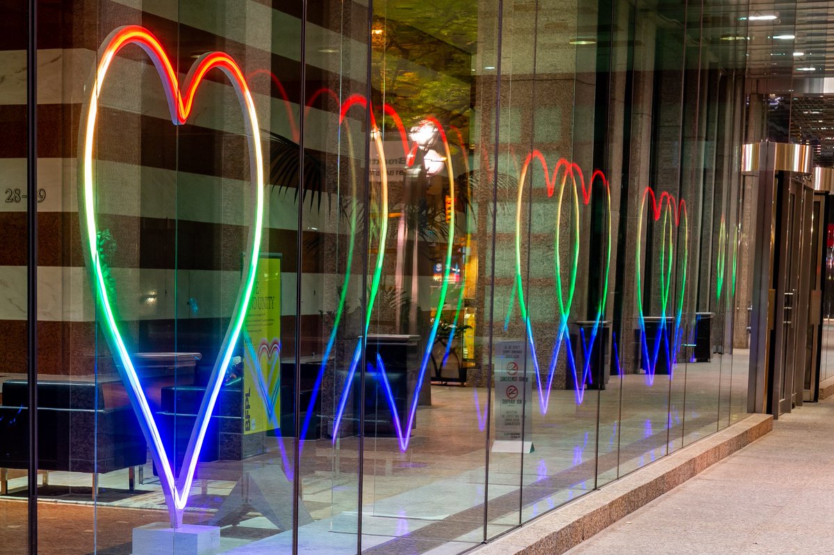 LOVE AND UNITY. Help us spread the love this June and support @the519. Share one of Our Glowing Hearts™ on Instagram with the tag #HeartsTO and we will donate $5 for each post*.  
Link in bio. #BFPLTO